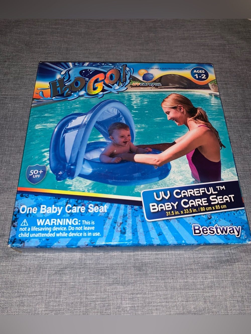 Bestway Blue UV Careful Baby Care Seat - One Baby Float (Ages 1-2)